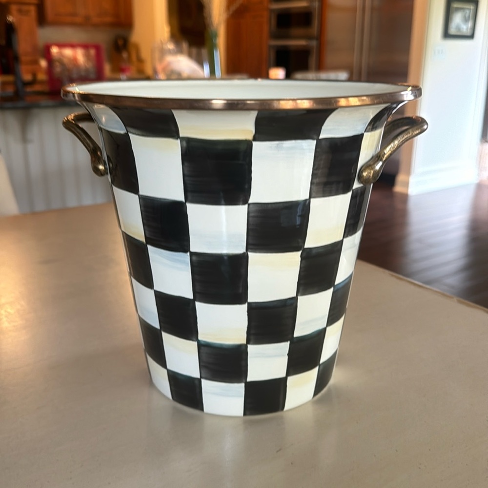 McKenzie-Childs wine chiller/ ice bucket